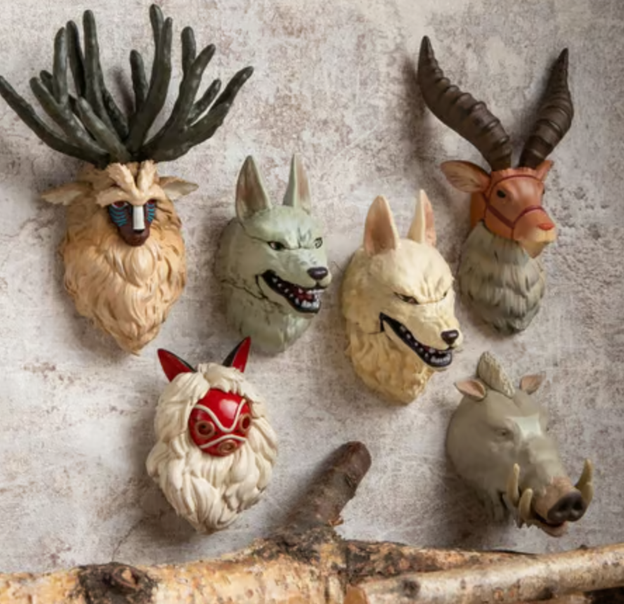 Ghibli - Princesse Mononoké - Assortiment de 6 aimants 3D en forme de personnages