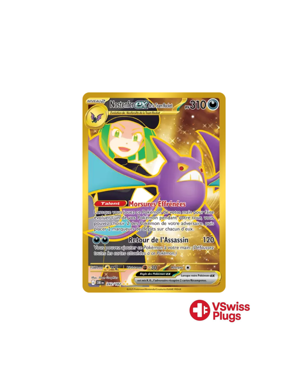 Nostenfer EX de la Team Rocket 242/182 FR