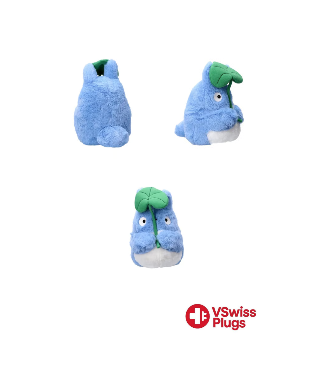 Ghibli - Mon Voisin Totoro - Peluche Nakayoshi Totoro Medium Avec Feuille