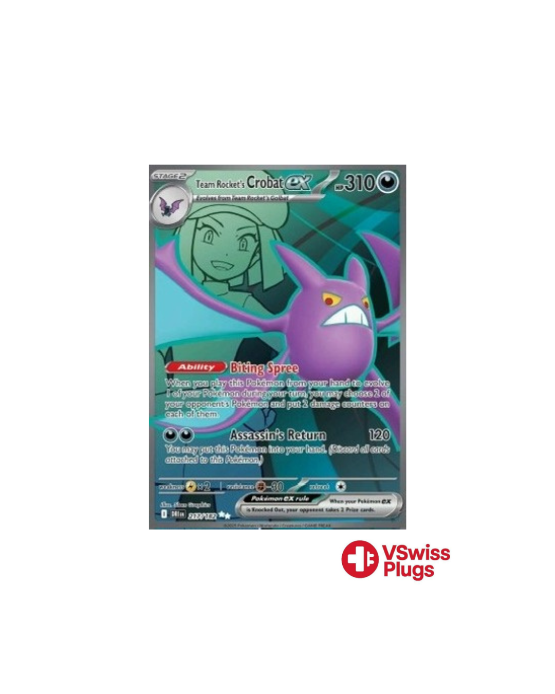 Team Rocket's Crobat EX 217/182 EN