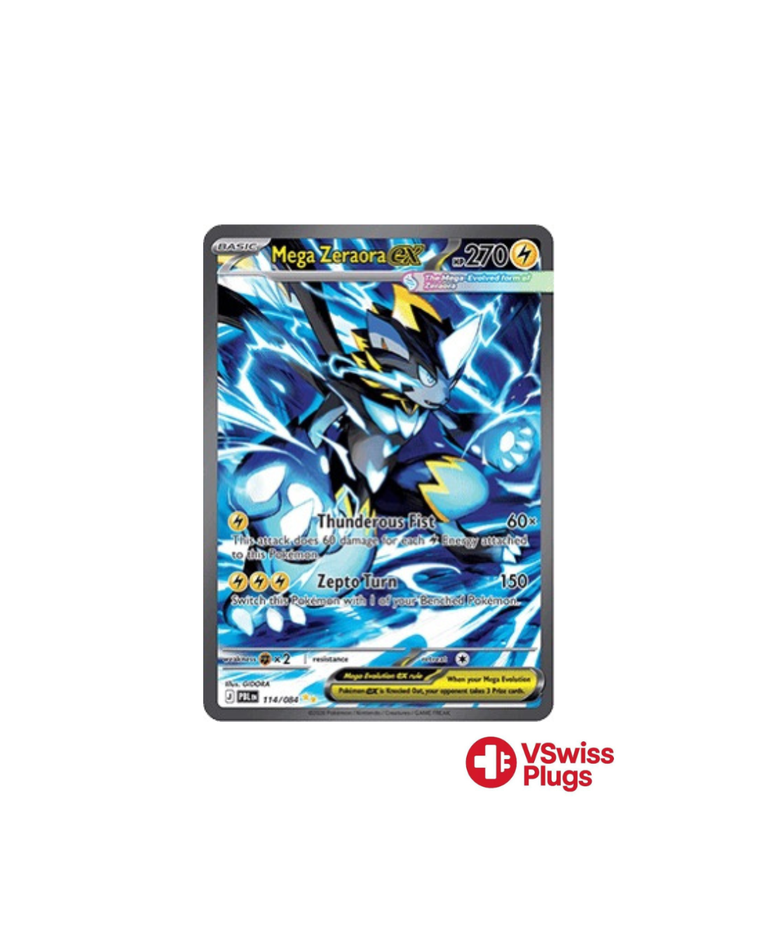 Méga-Zeraora EX 114/084 FR