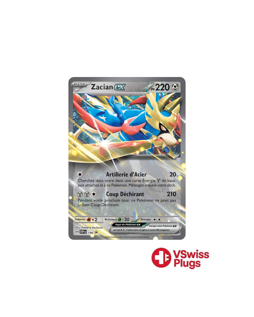 Zacian EX 198 FR