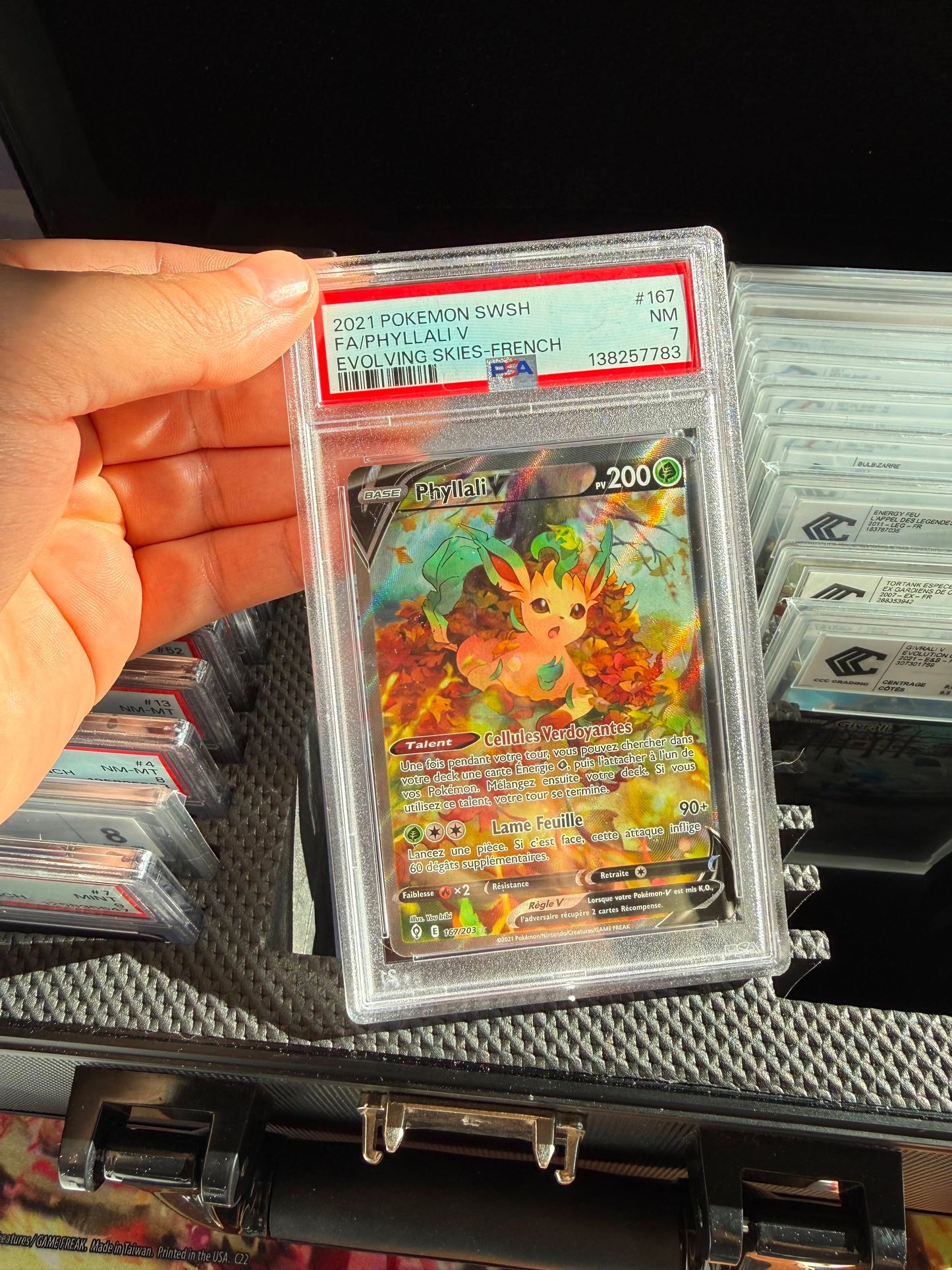 Phyllali V 167/203 PSA 7 FR