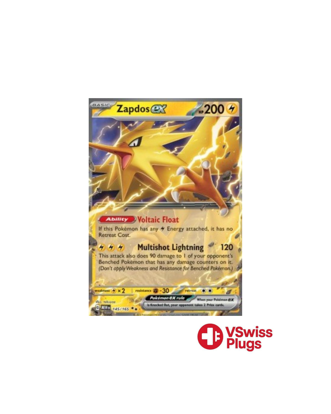 Zapdos EX 145/165 EN