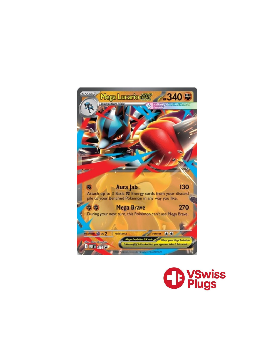 Méga-Lucario EX 012 PROMO FR