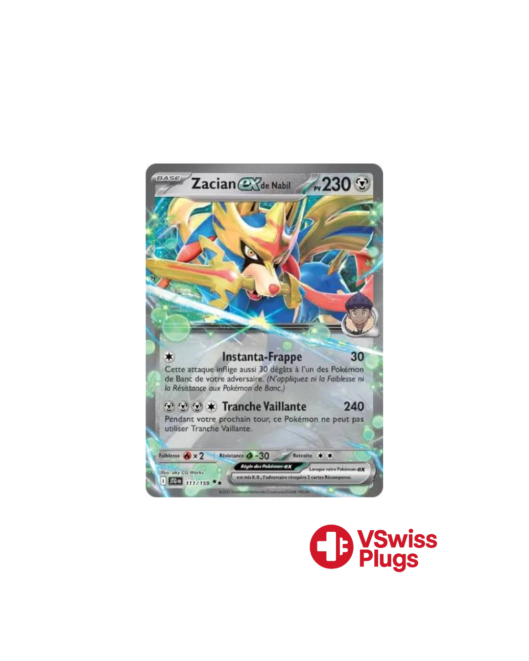 Zacian EX from Nabil 111/159 FR
