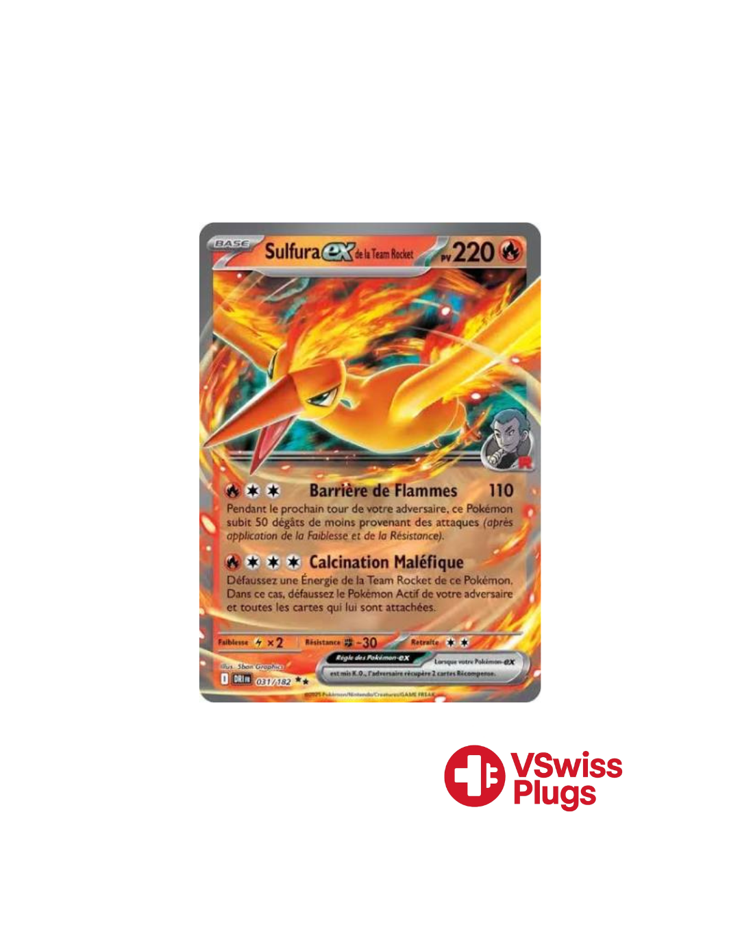 Sulfura EX de la Team Rocket 031/182 FR