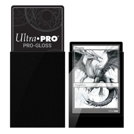 (PRÉCOMMANDE) Ultra Pro - Paquet de 100 protèges cartes standard PRO - Gloss noirs