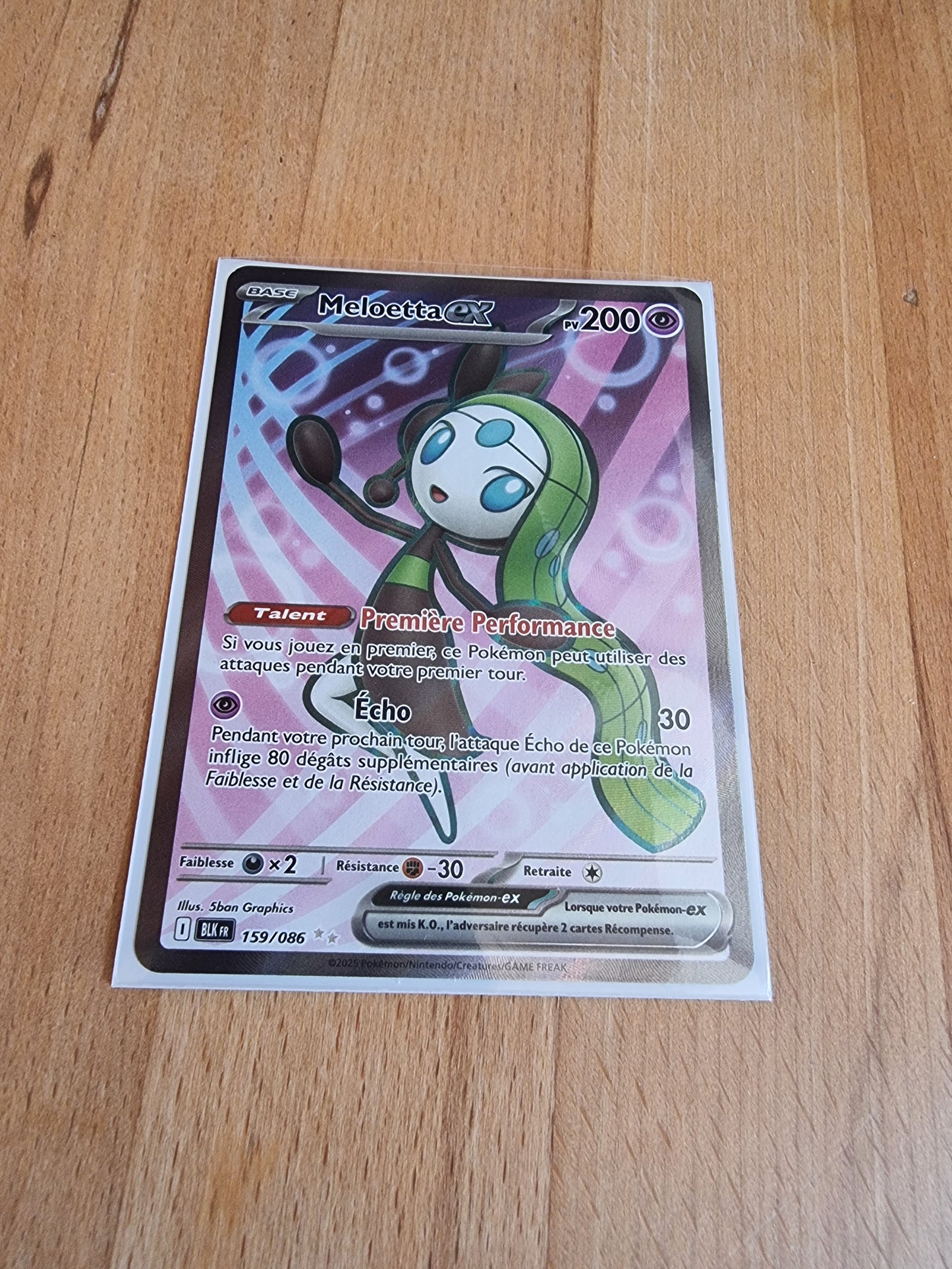 Meloetta EX 159/086 (Foudre Noire) FR