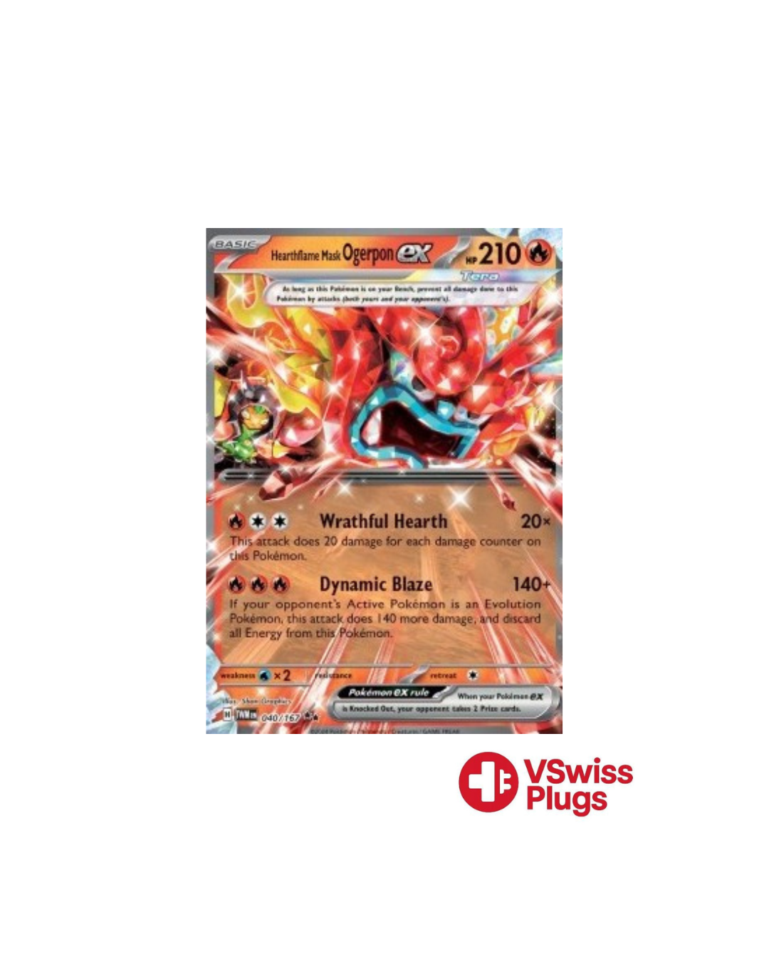 Hearthflame Mask Ogerpon EX 040/167 EN