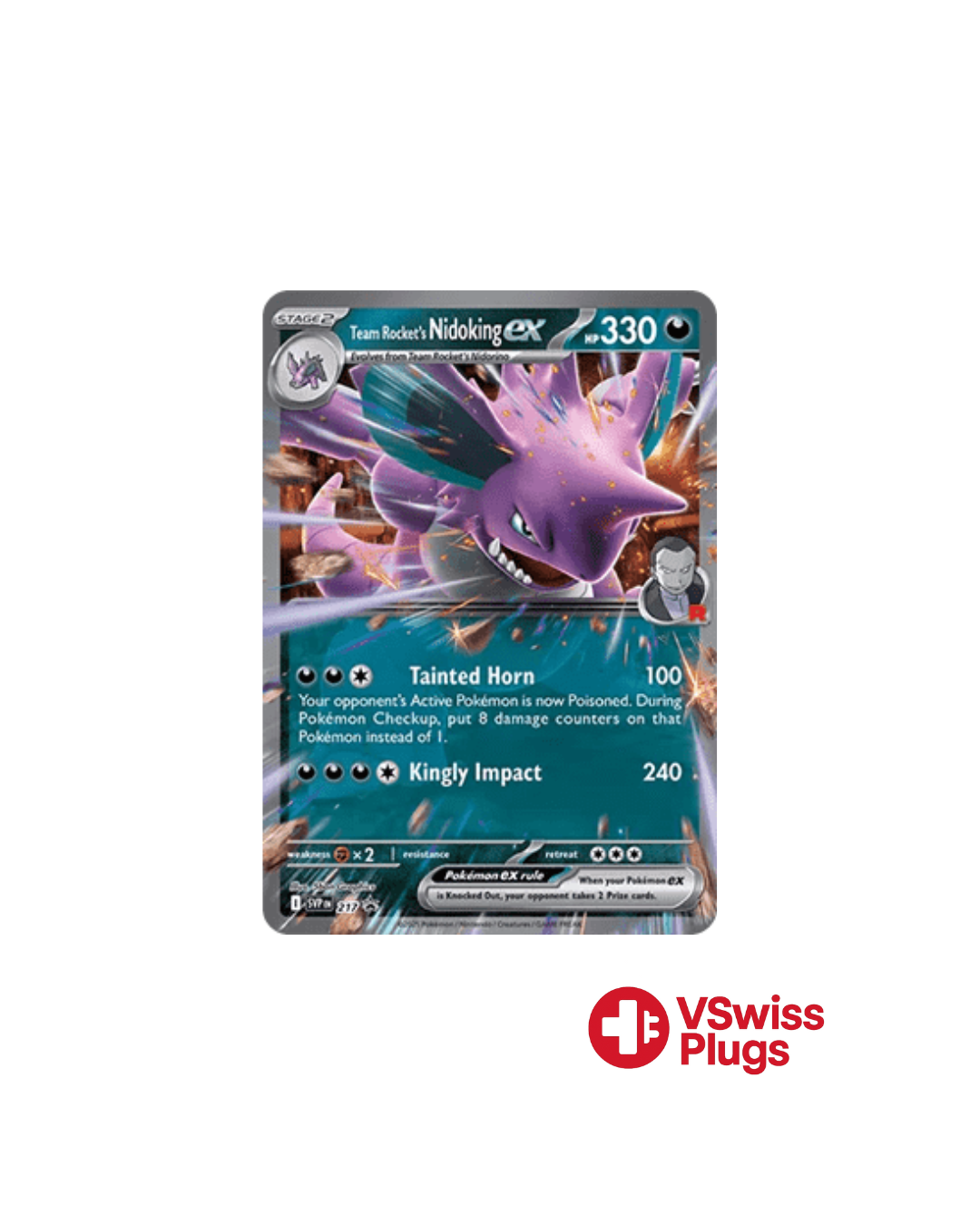 Nidoking EX de la Team Rocket 217 FR