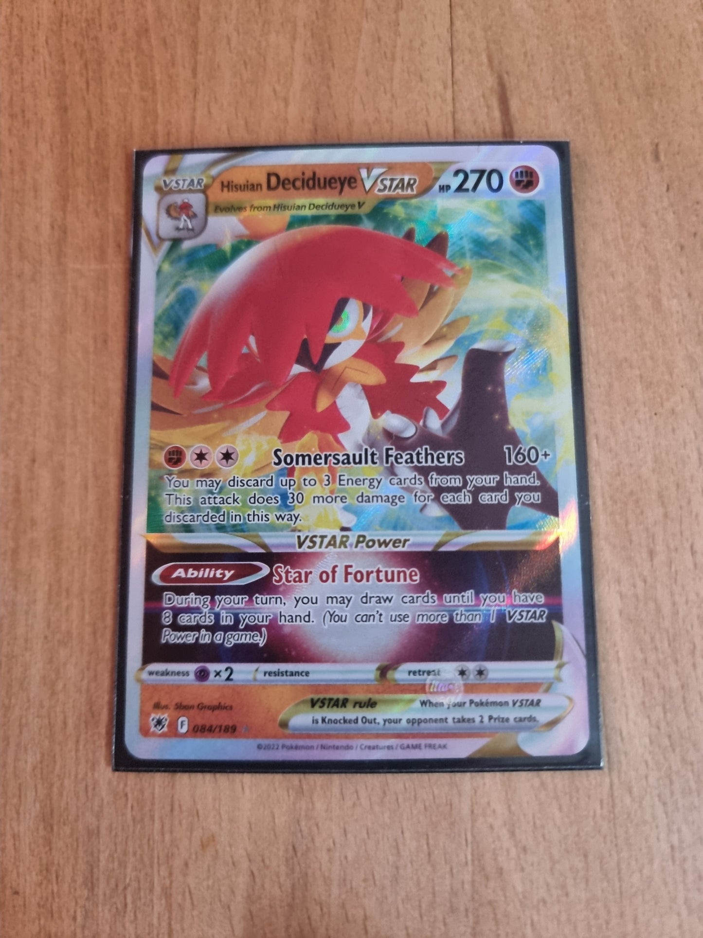 Hisuian Decidueye VSTAR 084/189 EN