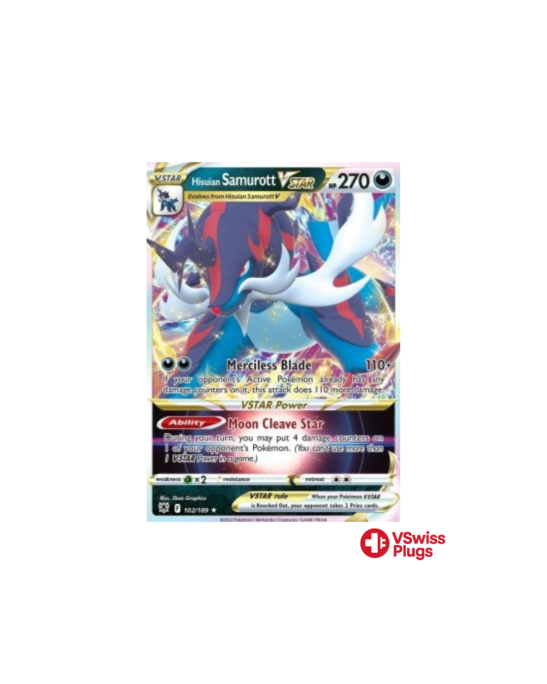 Hisuian Samurott VSTAR 102/189 EN