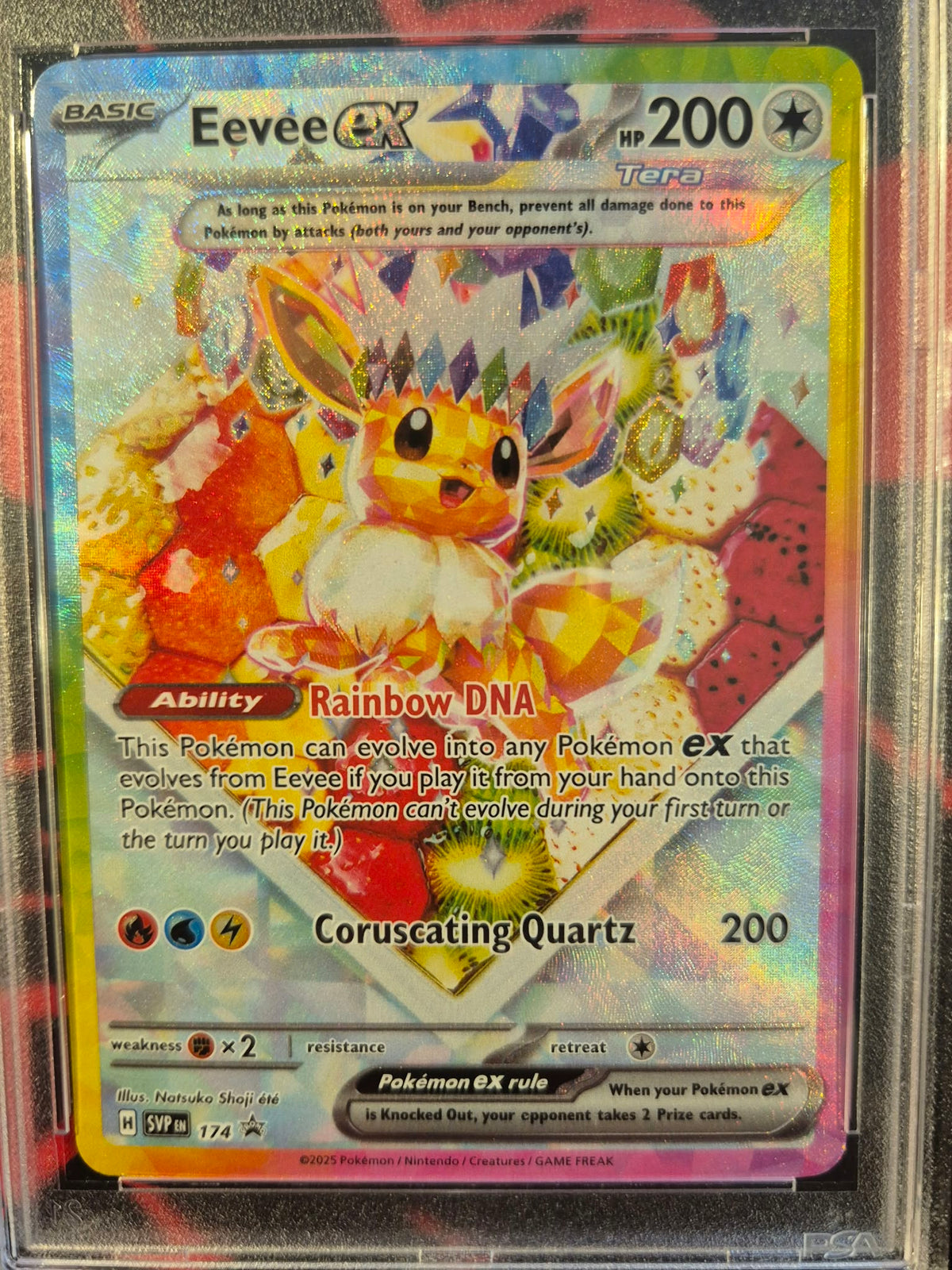 Eevee EX 174 PSA 9 · Promos Écarlate et Violet (EN)