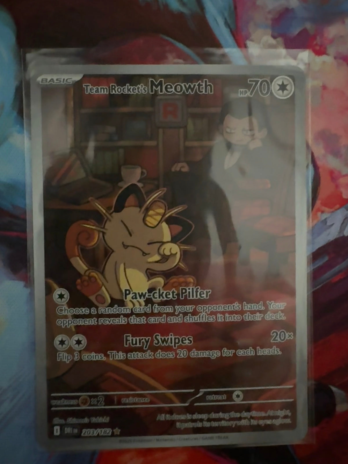 Team rocket’s Meowth 203/182 · Destined Rivals (EN)