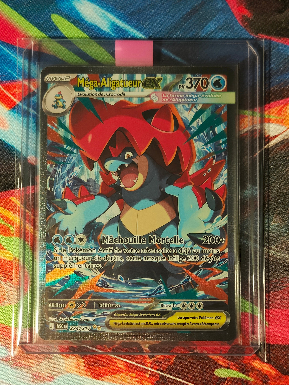 Mega Aligatueur ex 274/217 · Méga-Évolution Héros Transcendants (FR)