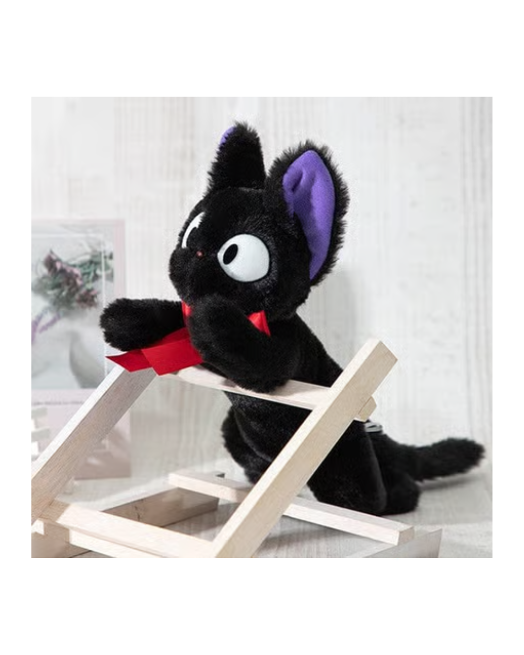 GHIBLI - KIKI THE DELIVERY WITCH - "JIJI LYING DOWN" PLUSH TOY