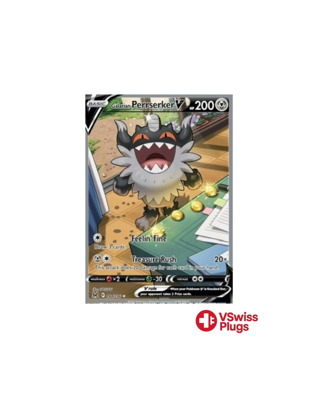 Galarian Perrserker V 184/196 EN