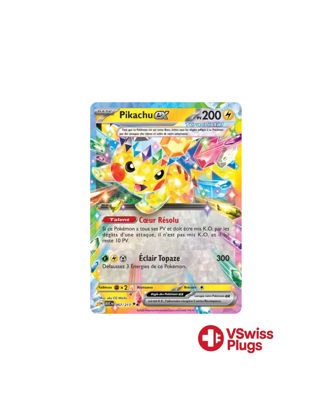 Pikachu EX 057/217 FR