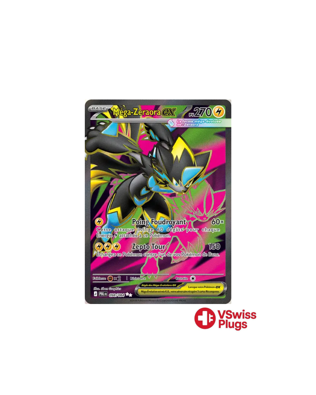 Méga-Zeraora EX 098/084 FR