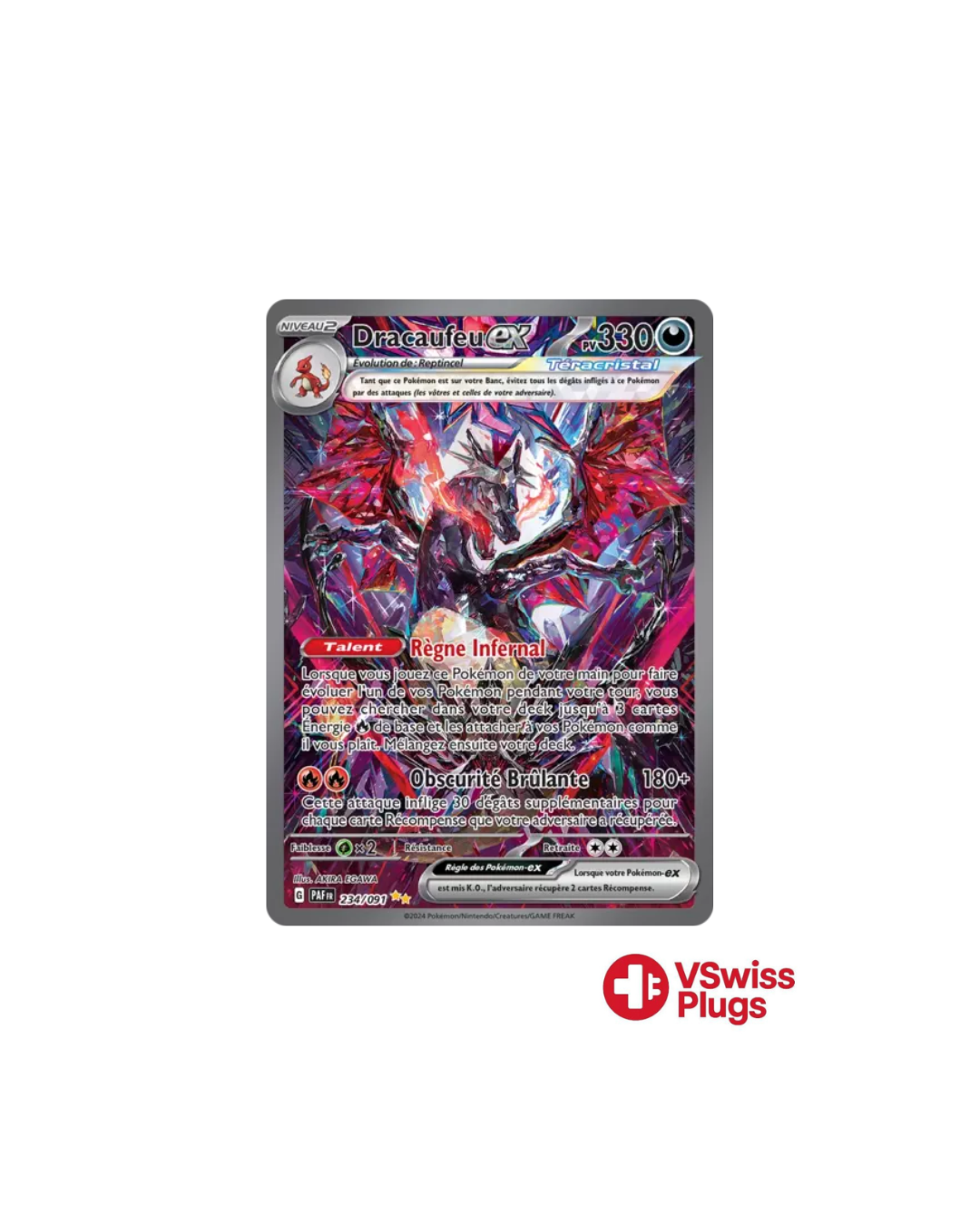 Dracaufeu EX 234/091 PSA 10 FR