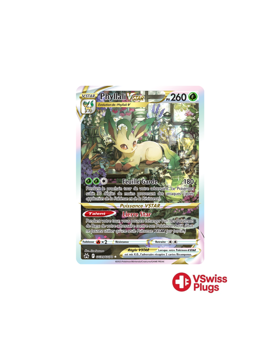 Phyllali EX VSTAR GG35/GG70 PSA 10 FR