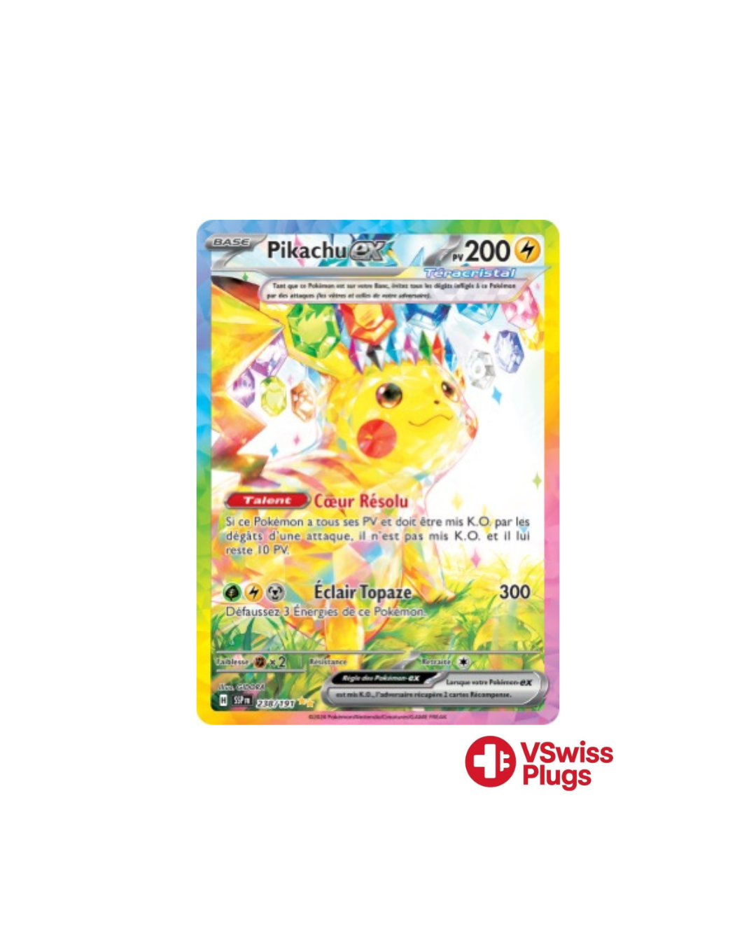 Pikachu EX 238/191 PSA 9 FR