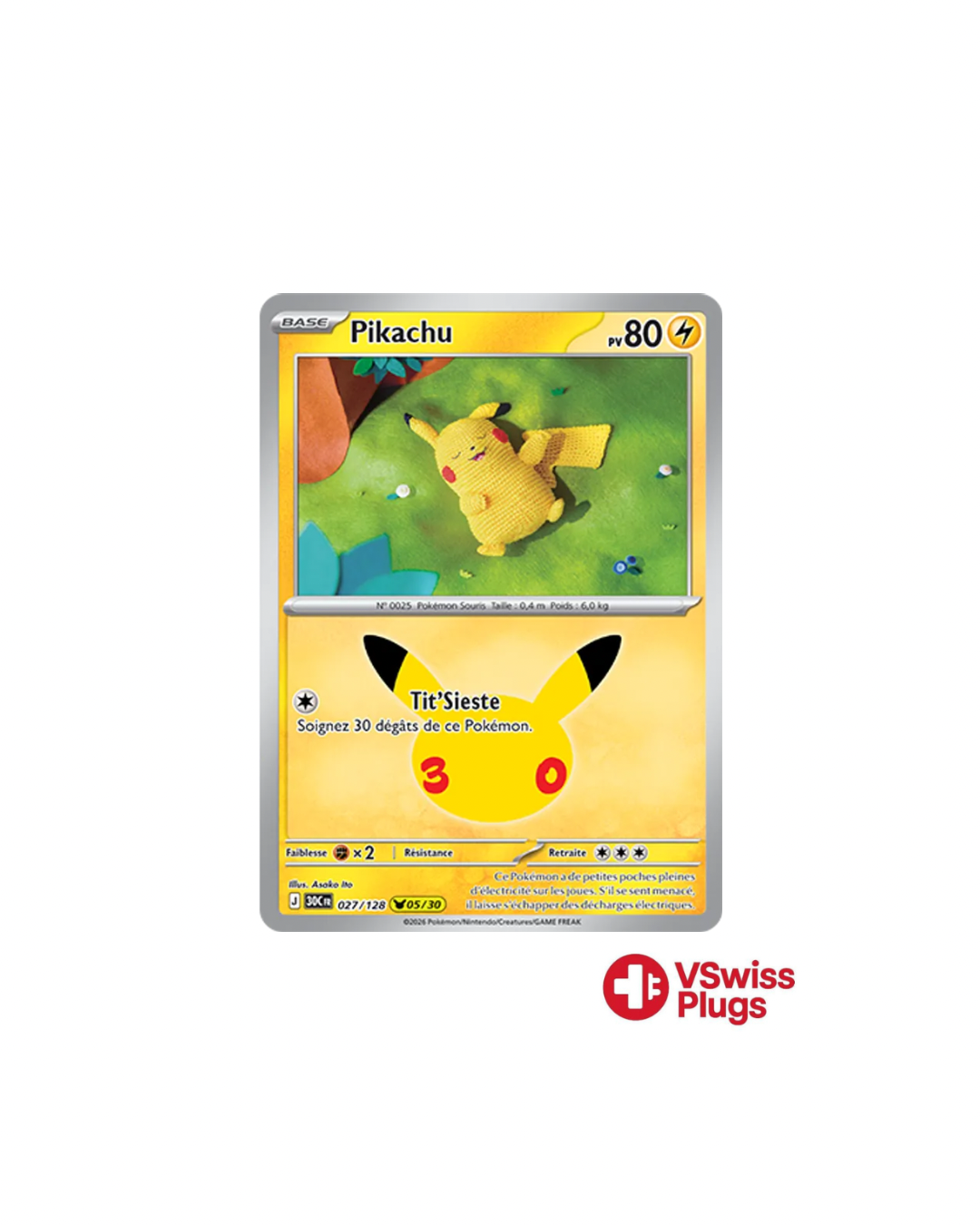 Pikachu 30 ans Célébrations FR