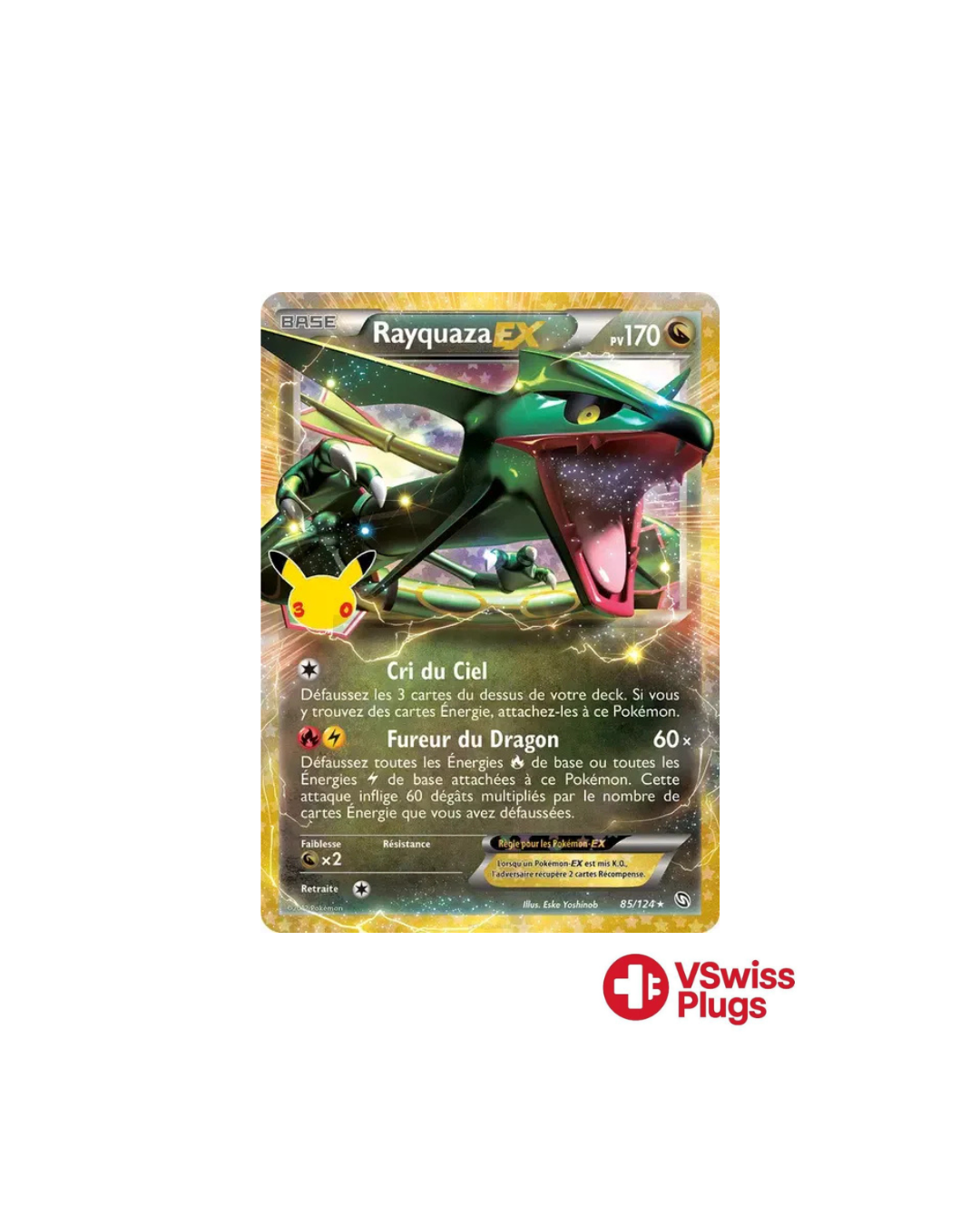 Rayquaza EX Célébrations 30 ans 85/124 FR