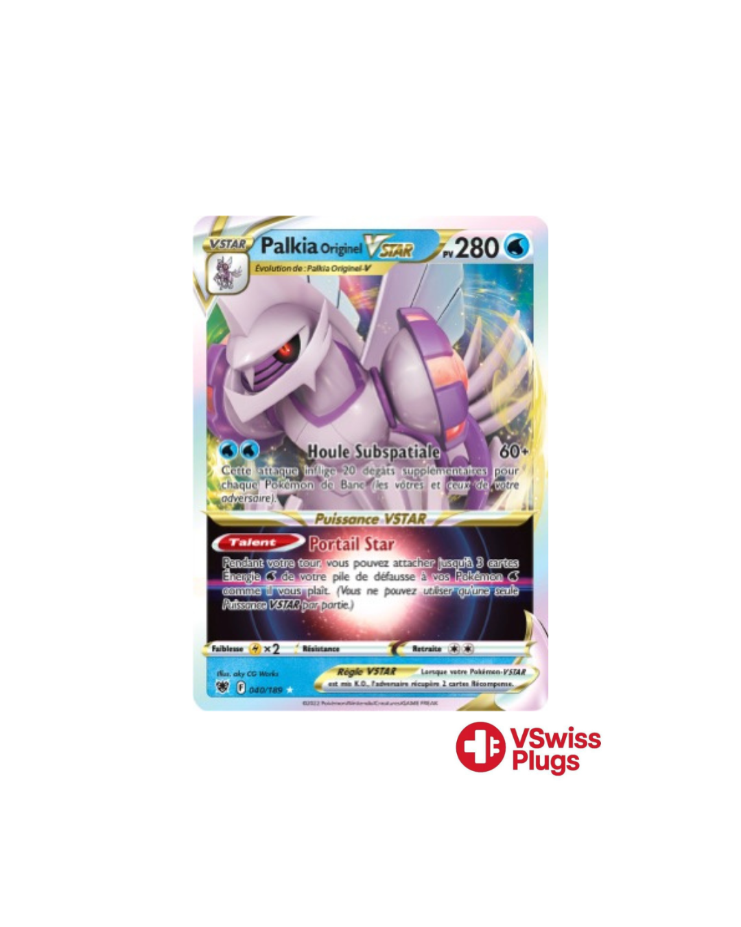 Palkia Originel VSTAR 040/189 FR