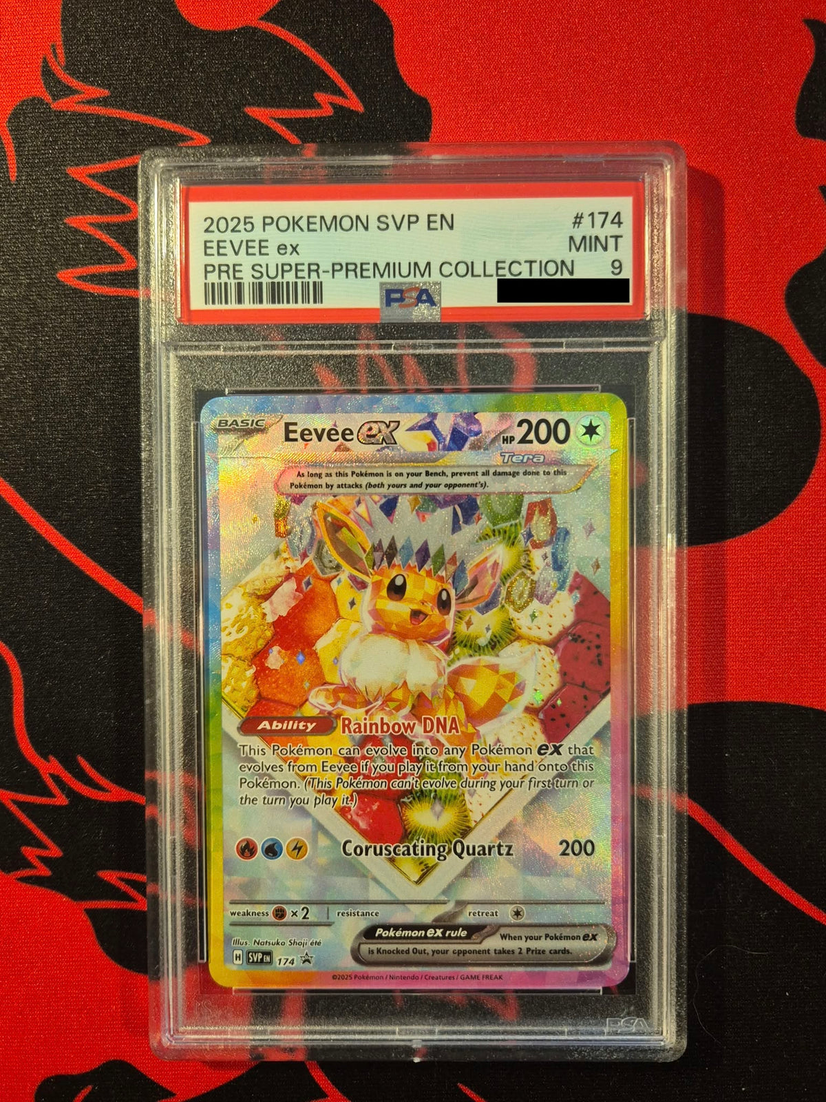 Eevee EX 174 PSA 9 · Promos Écarlate et Violet (EN)