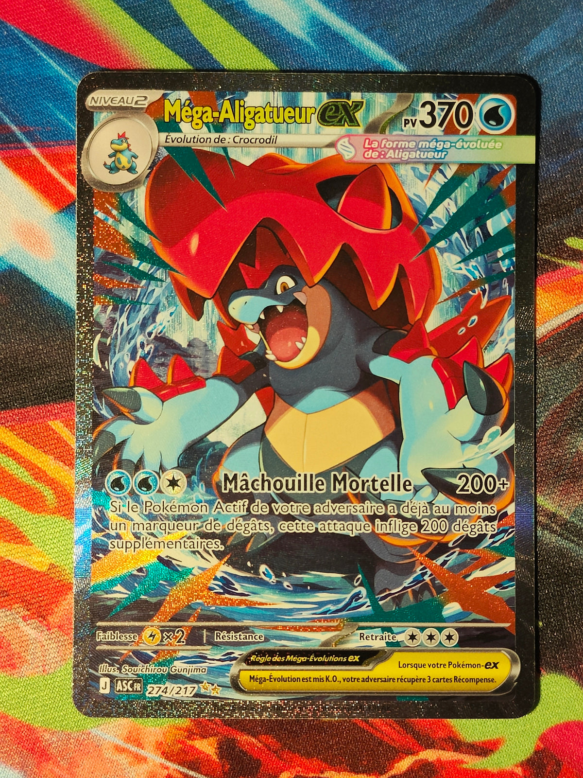 Mega Aligatueur ex 274/217 · Méga-Évolution Héros Transcendants (FR)