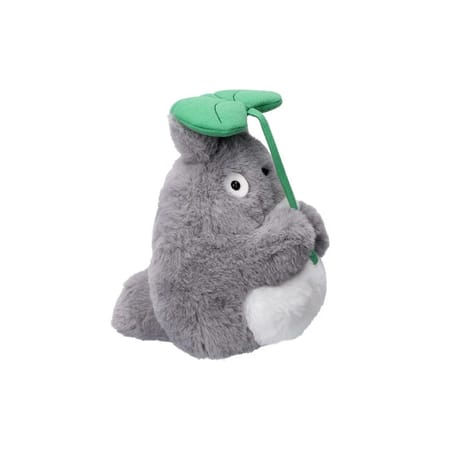 Ghibli - Mon Voisin Totoro - Peluche Nakayoshi Totoro Big avec feuille