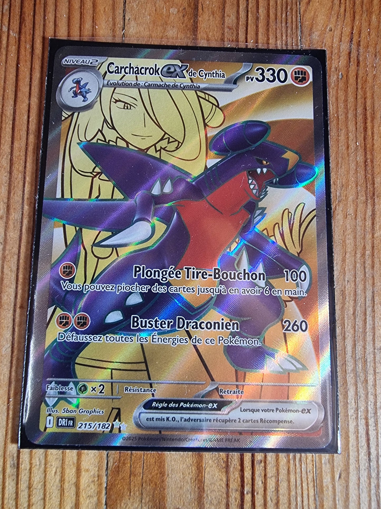 Carcharok EX de Cynthia 215/182 FR