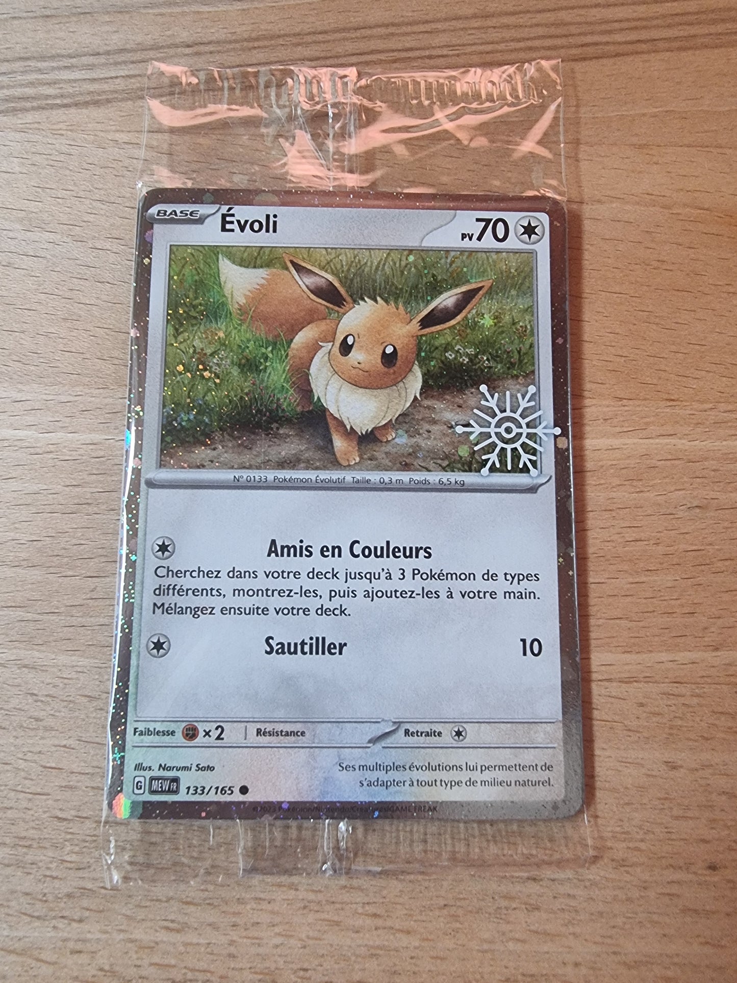 Évoli 133/165 (Promo Snowflake) FR
