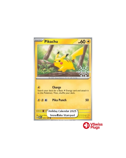 Pikachu 025/165 (Promo Snowflake) FR