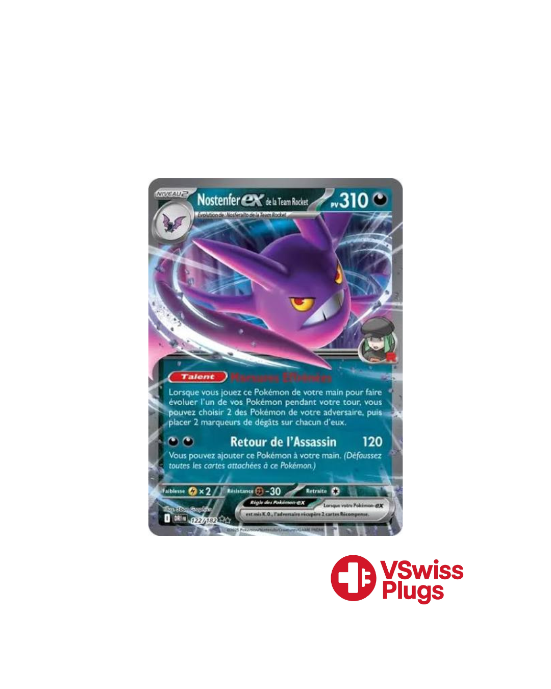 Nostenfer EX from Team Rocket 122/182 FR