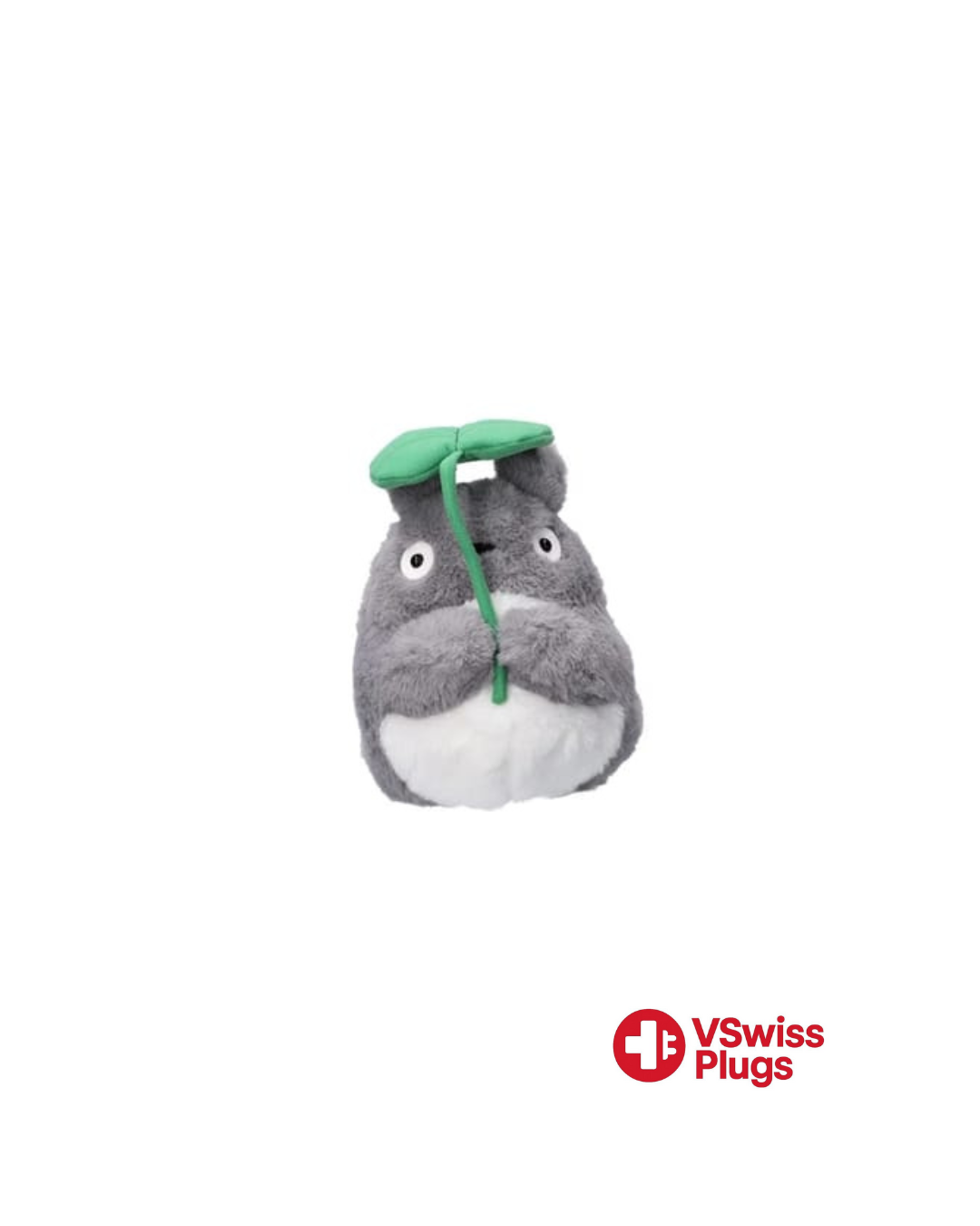 Ghibli - Mon Voisin Totoro - Peluche Nakayoshi Totoro Big avec feuille