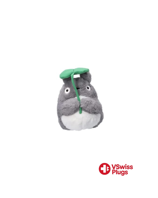 Ghibli - Mon Voisin Totoro - Peluche Nakayoshi Totoro Big avec feuille