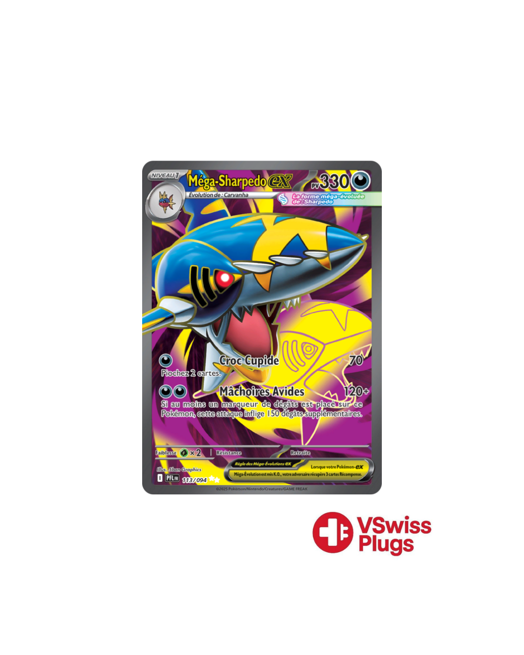 Méga-Sharpedo EX 113/094 FR