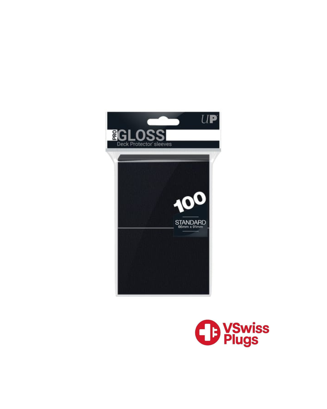 (PRÉCOMMANDE) Ultra Pro - Paquet de 100 protèges cartes standard PRO - Gloss noirs