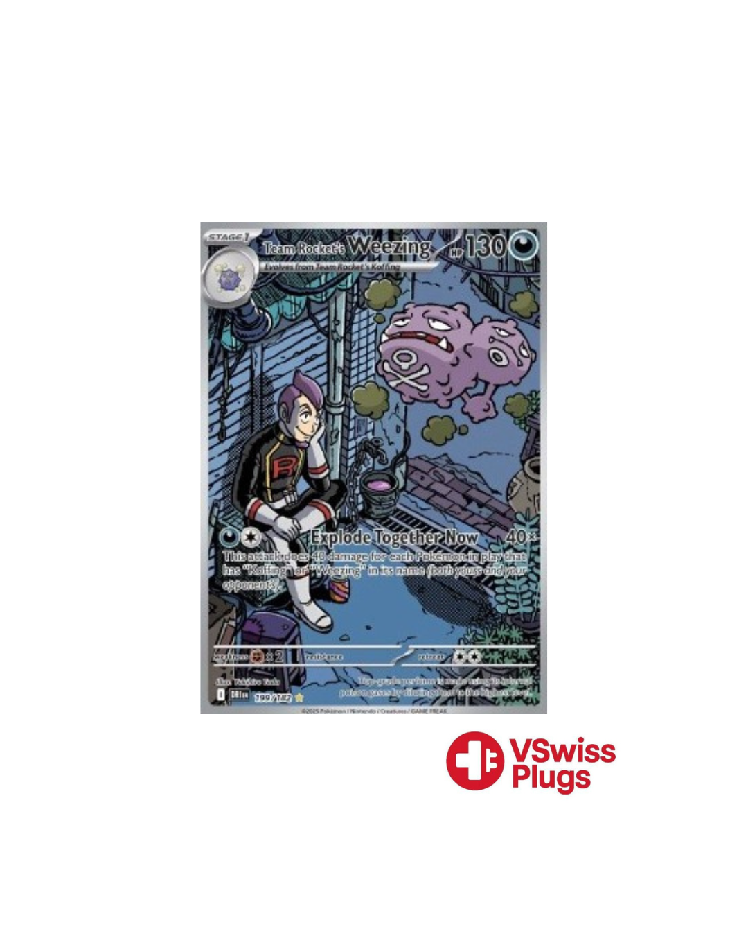 Team Rocket's Weezing 199/182 EN