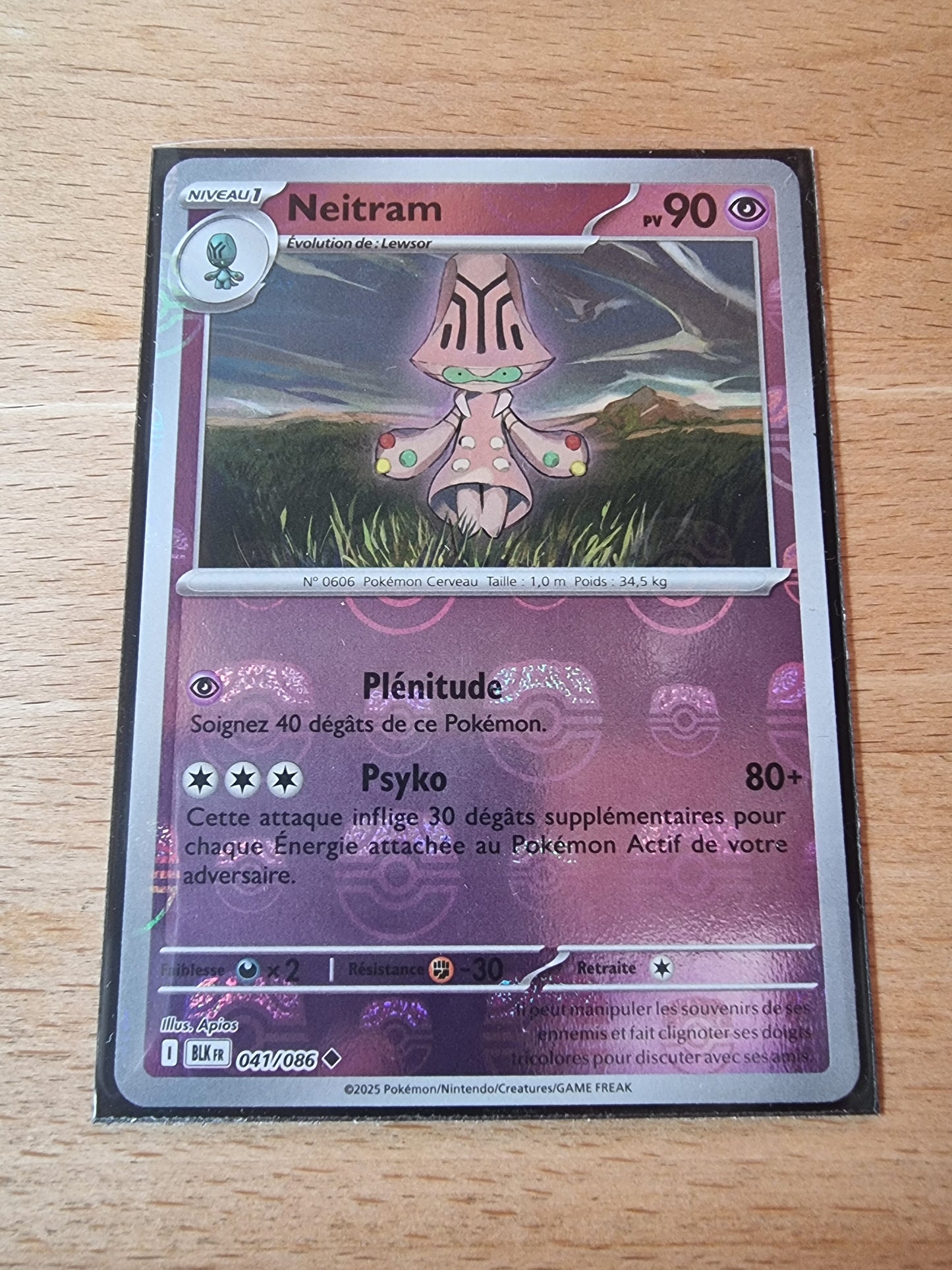Neitram 041/086 MASTER BALL (Foudre Noire) FR