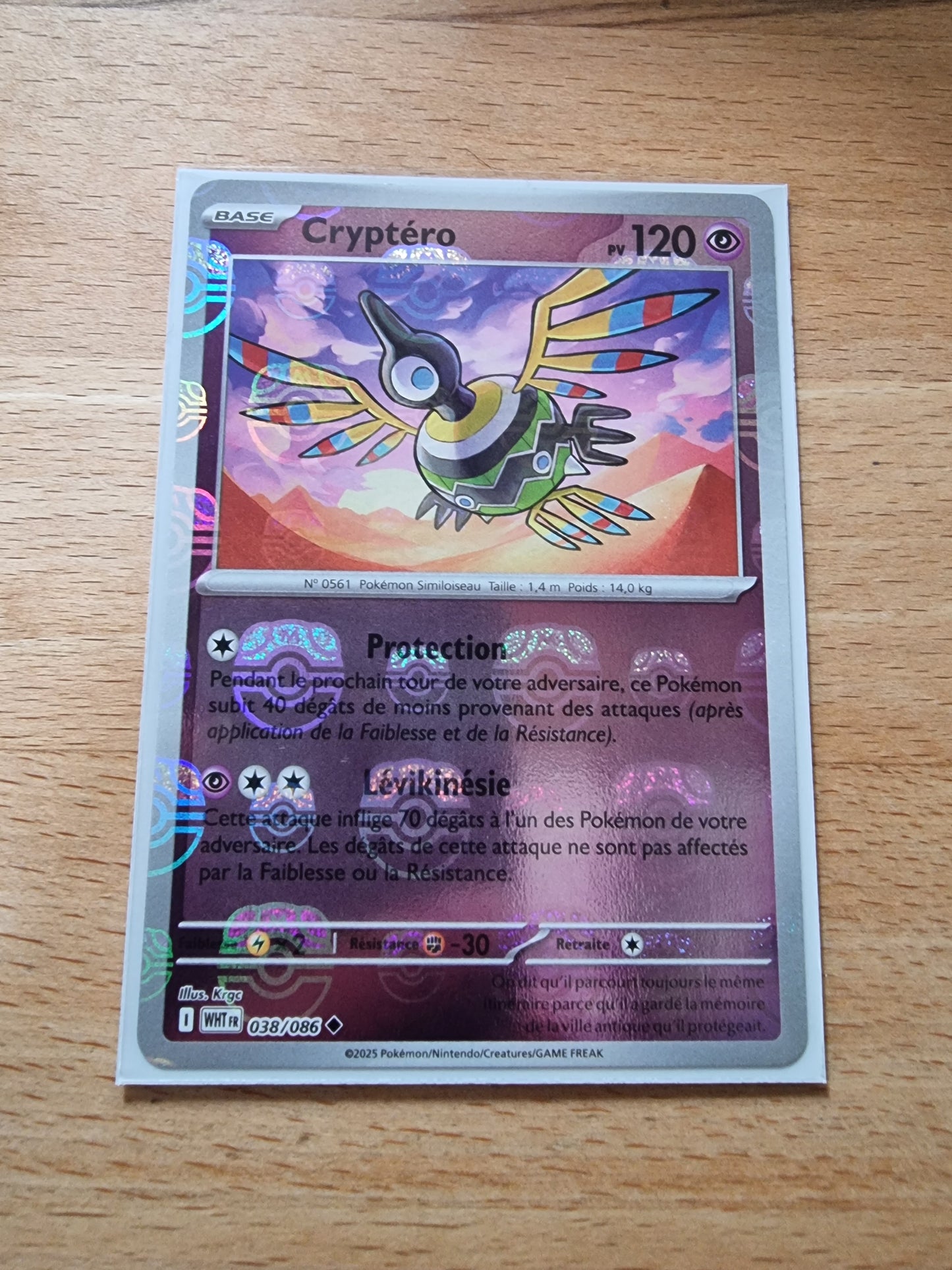 Cryptéro 036/086 MASTER BALL (Flamme Blanche) FR