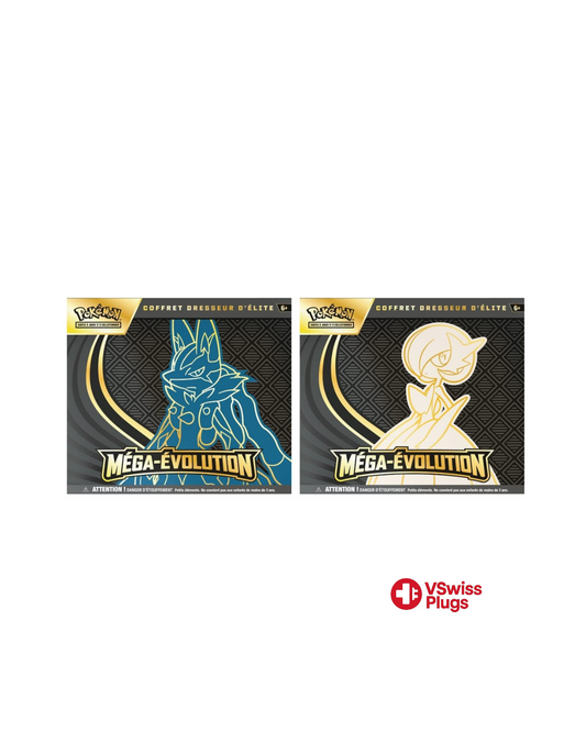 (PRÉCOMMANDE) Méga-Évolution - Coffret Dresseur d'Élite ME01 Méga-Lucario ou Méga-Gardevoir (1x coffret aléatoire) FR